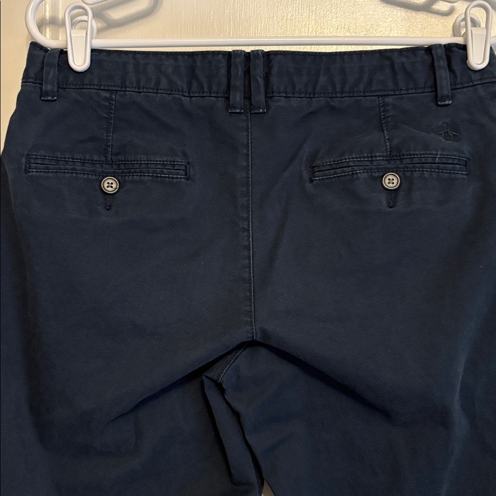 Men’s Penguin straight leg 30x32 navy twill pants - Picture 4 of 8